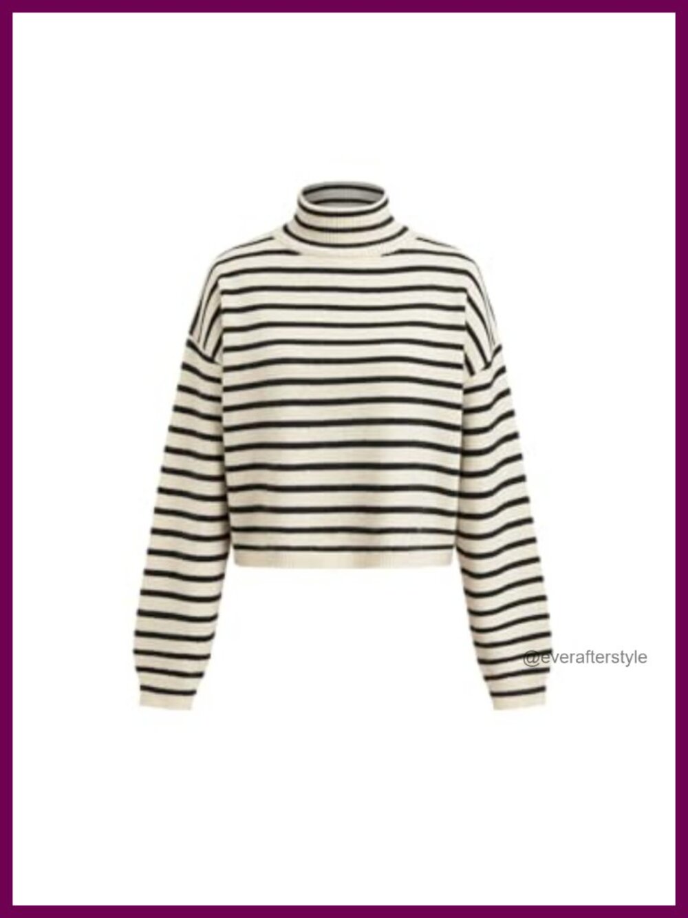 Cropped Turtleneck Sweater Long Sleeve Y2K Lantern Sleeve Pullover